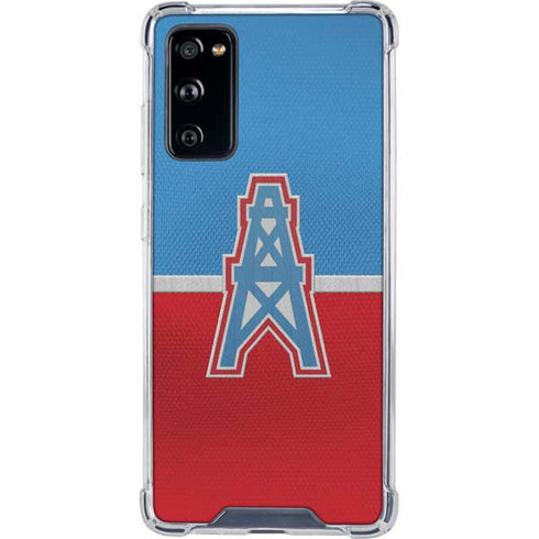 NFL Houston Oilers Vintage Galaxy S20 FE Clear Case